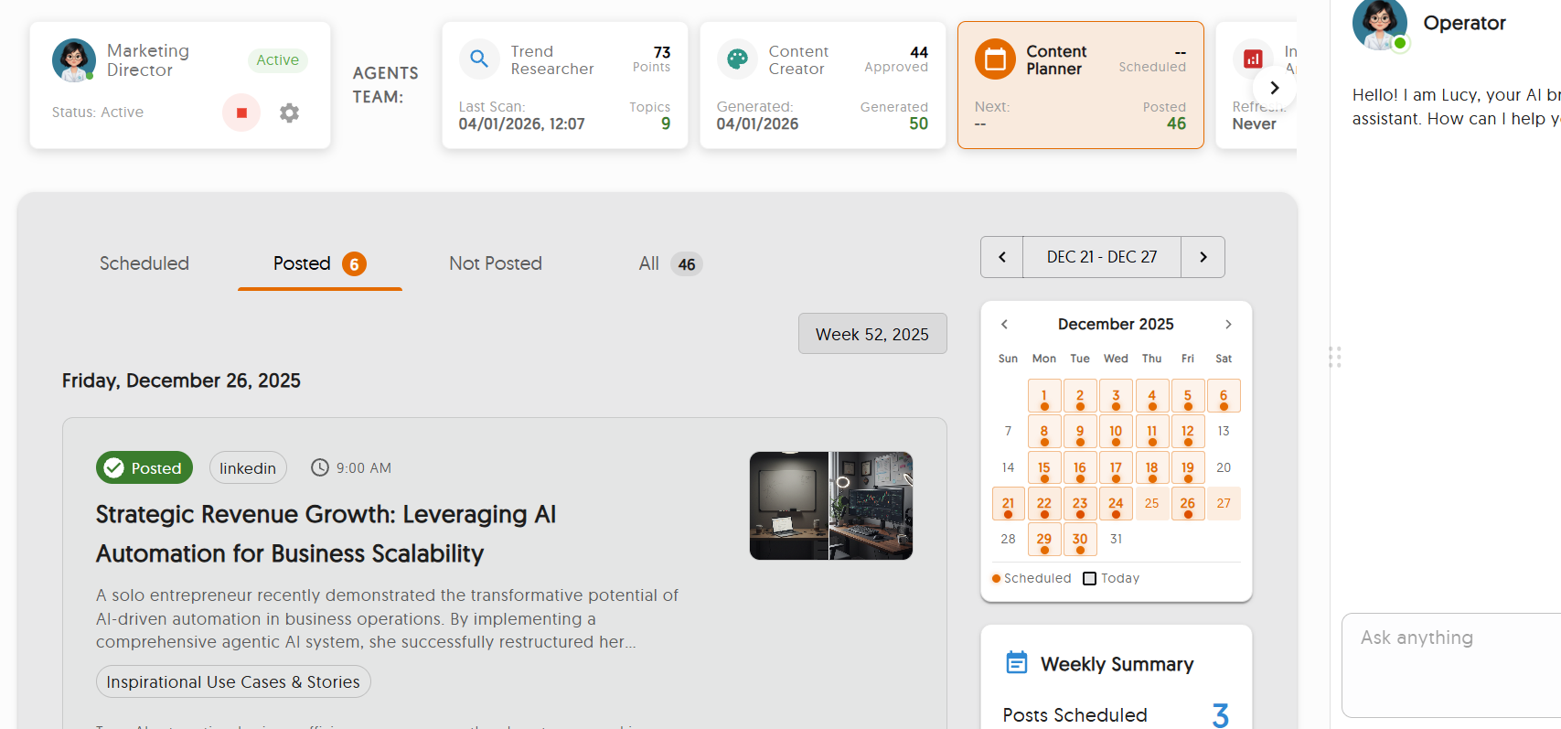 Auto Scheduling & Posting